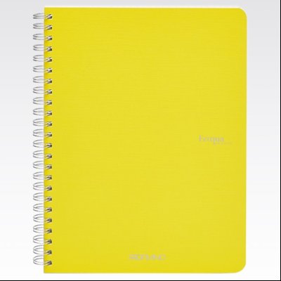 Sveska spirala A5 linije 70L 90g EcoQua Fabriano 19148208 limun žuta (limone)
