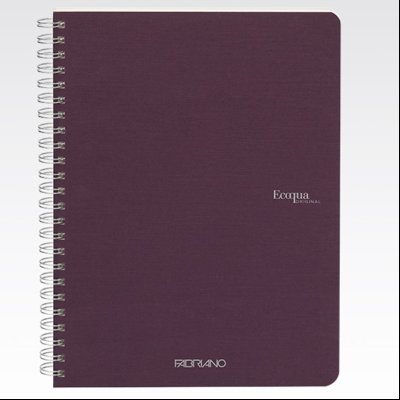 Sveska spirala A5 linije 70L 90g EcoQua Fabriano 19148212 ljubičasta (vino)