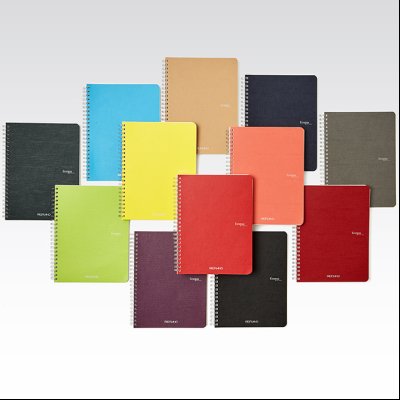 Sveska spirala A4 karo 70L 90g EcoQua Fabriano 19000031 sortirano 12boja