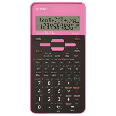 Kalkulator tehnički 10mesta 273 funkcije Sharp EL-531THB-PK crno roze blister