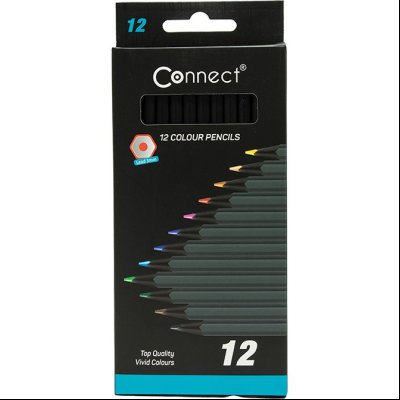 Boje drvene 12boja black Connect 51701 blister