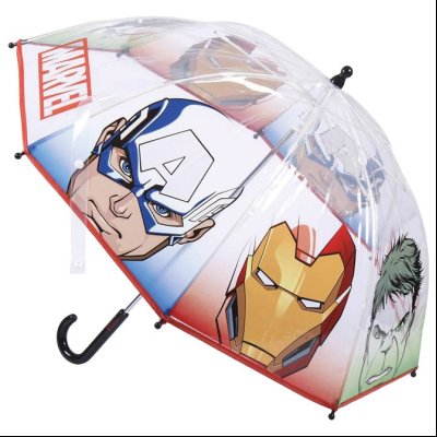 Kišobran dečji ručni (kupola) 45cm Avengers Cerda 2400000655 providni