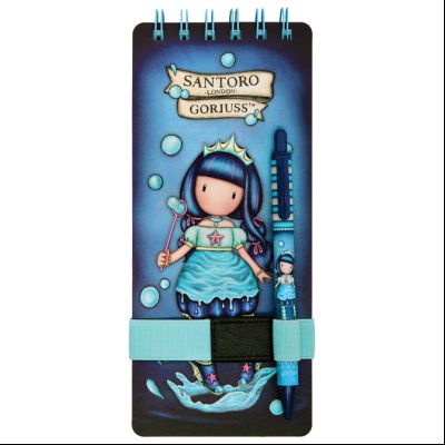 Blok za beleške-spirala gore sa olovkom hemijskom Walking On Water Gorjuss 1171GJ02!!