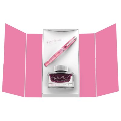 Set Nalivpero Classic M205 (M) Rose Quartz+tinta 50ml Edelstein roze Pelikan 823920