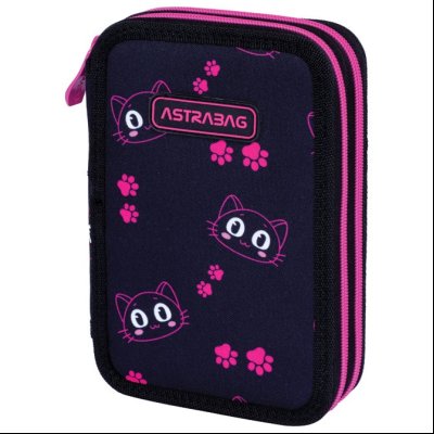 Pernica prazna 2zipa AC2 Cat's Eyes 24.Astrabag 503024039 crno-roze