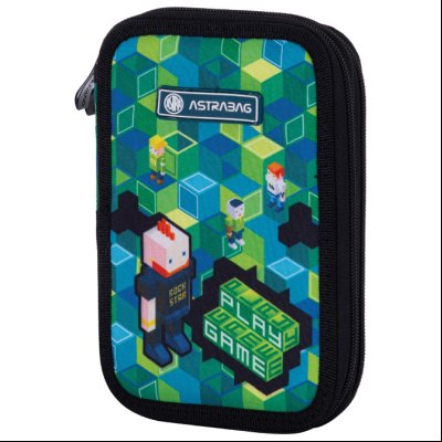 Pernica prazna 2zipa AC2 Game 24.Astrabag 503023017 crno-zelena