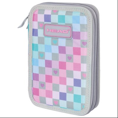 Pernica prazna 2zipa AC2 Checkered Hearts 24.Head 503024066 pastelni