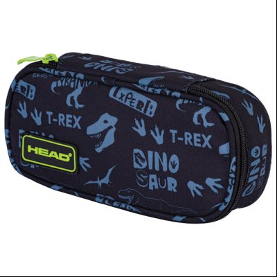 Pernica prazna ovalna 1zip 1 preklop AC6 Tyrannosaurus 24.Head 503024025 crno-siva