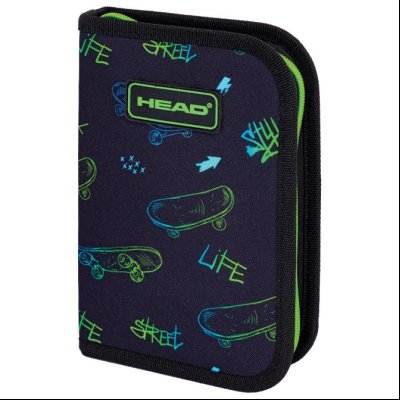 Pernica prazna 1zip 2preklopa AC1 Skate Lifestyle 24.Head 503024068 crno-zelena