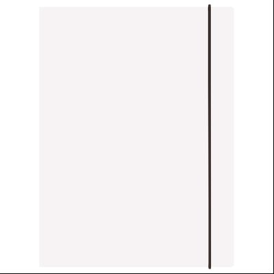 Fascikla klapna s gumicom karton A4 350g Ten Fornax 11243 bela