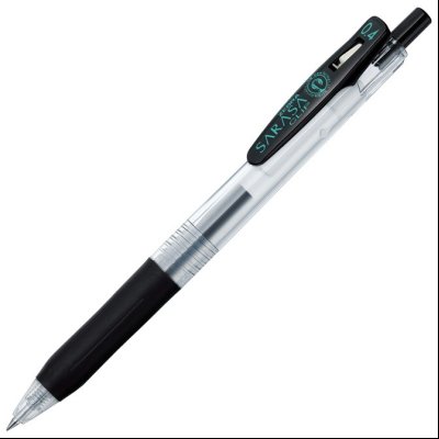 Roler gel 0,4mm sa gumenim gripom Sarasa Clip (uložak crni) Zebra 14301 crni