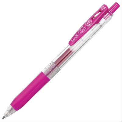 Roler gel 0,5mm sa gumenim gripom Sarasa Clip (uložak tamno roze) Zebra 45137 tamno roze