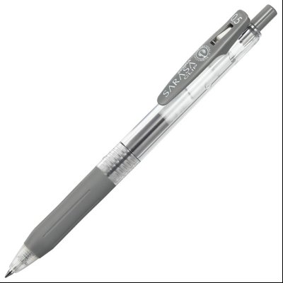 Roler gel 0,5mm sa gumenim gripom Sarasa Clip (uložak sivi) Zebra 35131 siva