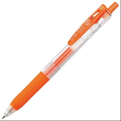 Roler gel 0,5mm sa gumenim gripom Sarasa Clip (uložak tamno narandžasti) Zebra 35133 tamno narandžasti