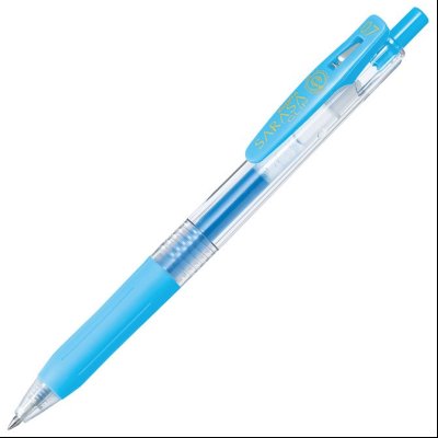 Roler gel 0,5mm sa gumenim gripom Sarasa Clip (uložak pastelno plavi) Zebra 14318 pastelno plavi