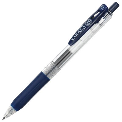 Roler gel 0,5mm sa gumenim gripom Sarasa Clip (uložak plavo-crni) Zebra 14315 plavo-crni