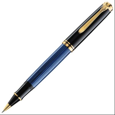 Roler Souveran R800+kožna bela futrola+poklon kutija G30 Pelikan 997668 plavo-crna