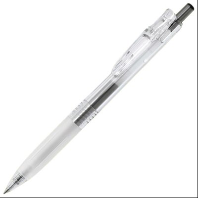 Roler gel 0,5mm sa gumenim gripom Sarasa Clip BioTube (uložak crni) Zebra 63714 providno bela