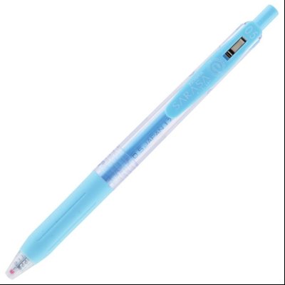 Roler gel 0,5mm sa gumenim gripom Sarasa Clip Milk (uložak pastelno plavi) Zebra 35042 pastelno plavi