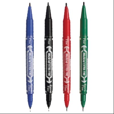 Marker permanentni 0,5/1mm obostrani okrugli vrh Mckie Care Zebra 51861 crni