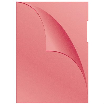 Fascikla "L" u boji 120my pp A4 mat pk100 Q-Connect Donau KF00306 crvena