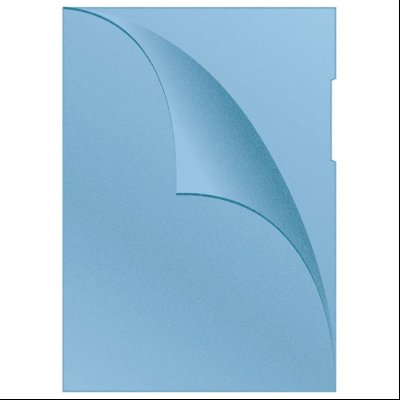 Fascikla "L" u boji 120my pp A4 mat pk100 Q-Connect Donau KF00307 plava