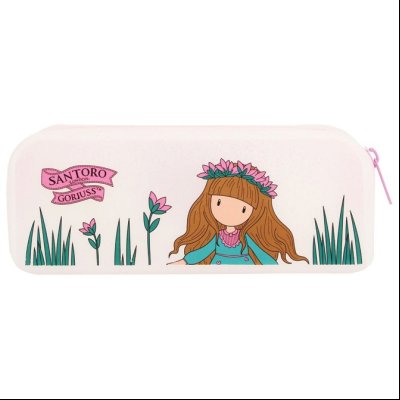 Pernica silikonska pravougaona glitter 1zip Woodland Wildflower Gorjuss 1337GJ04