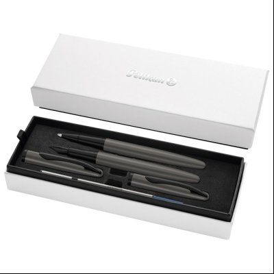 Set nalivpero+roler Jazz Noble Elegance+poklon kutija G25 Pelikan 826945 sivi