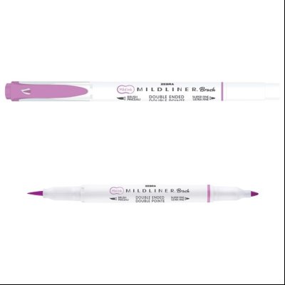 Flomaster obostrani 0,5/4mm Mildliner Brush&Marker Zebra 79270 lila