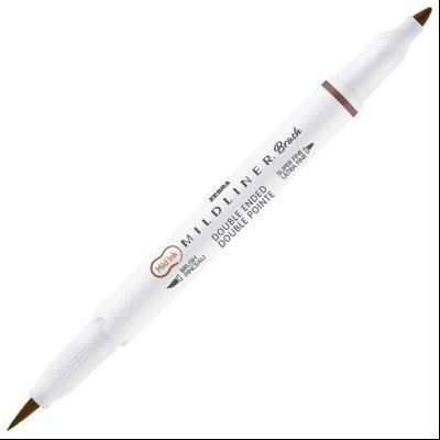 Flomaster obostrani 0,5/4mm Mildliner Brush&Marker Zebra 79250 braon