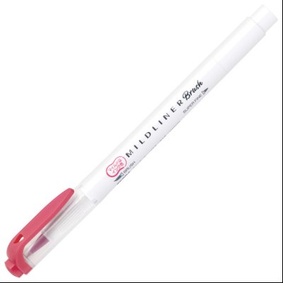 Flomaster obostrani 0,5/4mm Mildliner Brush&Marker Zebra 79130 crveni