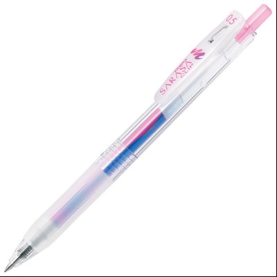 Roler gel 0,5mm sa gumenim gripom Sarasa Clip Marble Cotton candy Zebra 16912 ljubičasti/roze