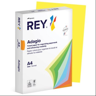 Papir Copy Rey Adagio A4 160g pk250 Sylvamo 66 jarko žuti (yellow)