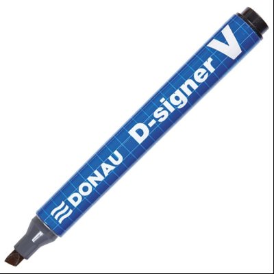 Marker permanentni 1-4mm kosi vrh D-signer V Donau 7370001-01PL crni