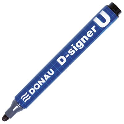 Marker permanentni 2-4mm okrugli vrh D-signer U Donau 7371001-01PL crni