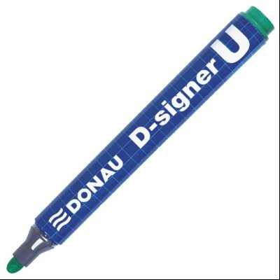 Marker permanentni 2-4mm okrugli vrh D-signer U Donau 7371001-06PL zeleni