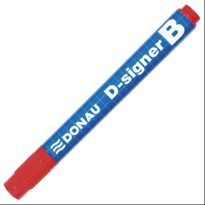 Marker za belu tablu okrugli vrh 2-4mm D-signer B Donau 7372001-04PL crveni
