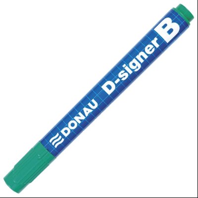 Marker za belu tablu okrugli vrh 2-4mm D-signer B Donau 7372001-06PL zeleni