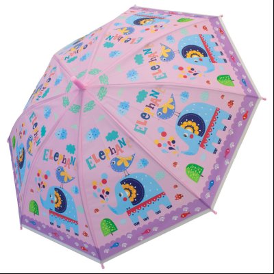 Kišobran dečji ručni 90cm Slon Connect roze