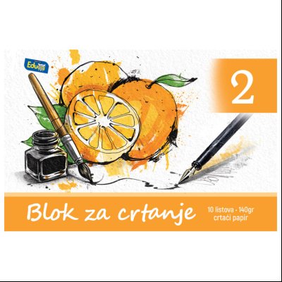 Blok za crtanje B-2 10L (140g Aquarell) Educa 62353