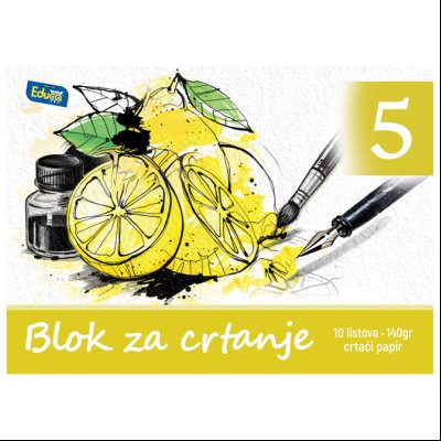 Blok za crtanje B-5 10L (140g Aquarell) Educa 62356