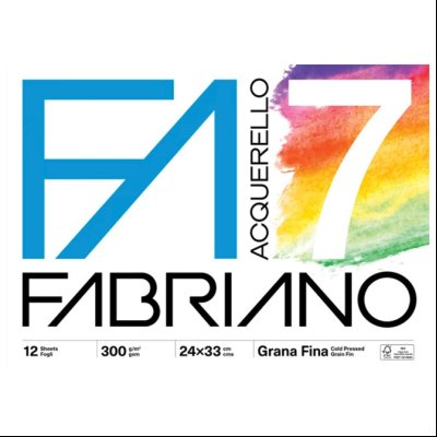 Blok za crtanje 33x24cm 12L 300g Acquerello7 Fabriano 19100767