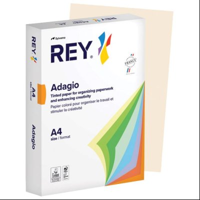 Papir Copy Rey Adagio A4 160g pk250 Sylvamo 93 krem (ivory)