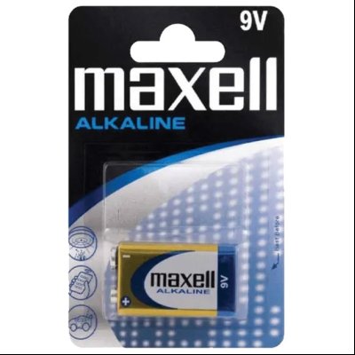 Baterija alkalna 9V Maxell 6LR61blister