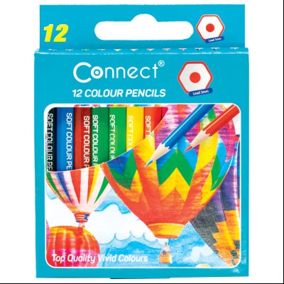 Boje drvene kratke 12boja Connect 60634 blister