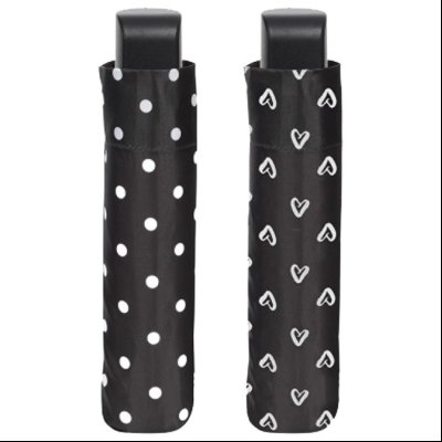 Kišobran ručni sklopivi s gumiranom ručkom New Basic Perletti 12332 sortirano, dva dezena