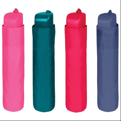 Kišobran ručni sklopivi s gumiranom ručkom New Basic Perletti 12345 sortirano