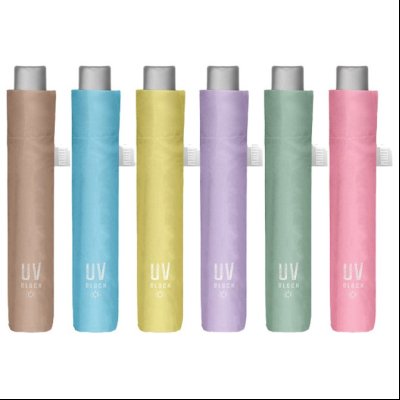 Kišobran ručni sklopivi (RAIN&SUN) Extra Slim UV50+ Time Perletti 26409 pastelno sortirano