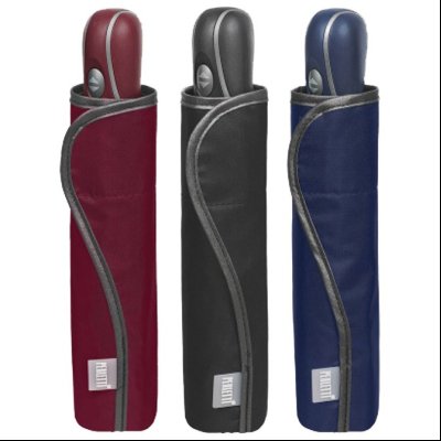 Kišobran automatik (otvaranje+zatvaranje) sklopivi s plastičnom ručkom Extra Slim Time Perletti 26436 sortirano