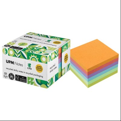 Blok samolepljiv kocka  75x75mm 450L UPM 5654-97UR neon-5boja